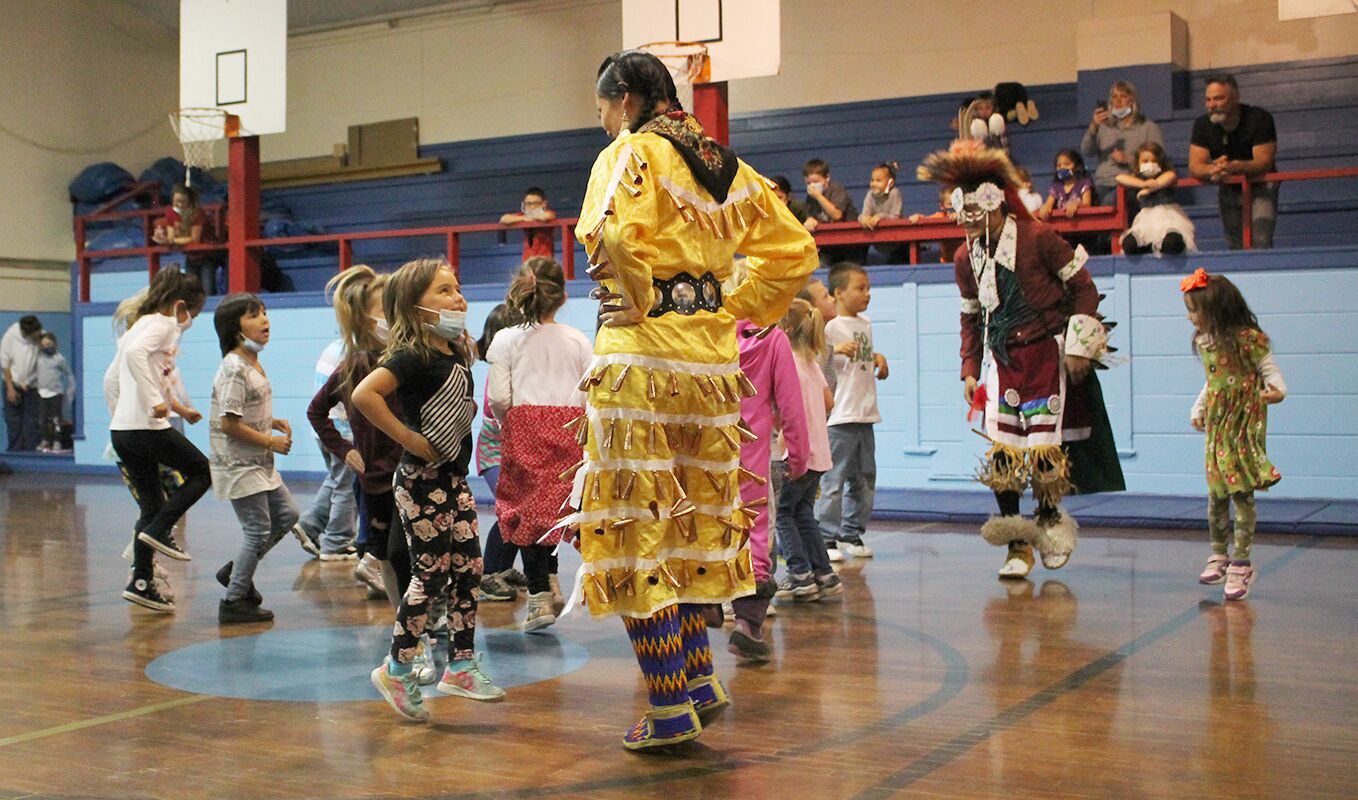 Kids were thrilled to dance
